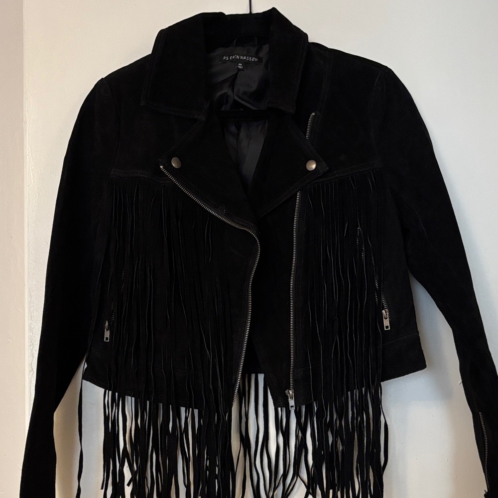 Black Fringe Jacket